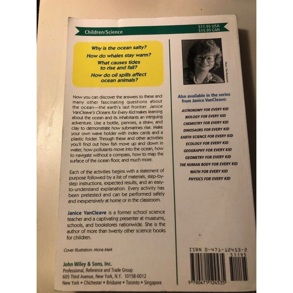 Janice VanCleave's Oceans for Every Kid: Easy Activities that Make Learni - GOOD